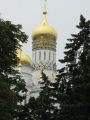 View of The Ivan the Great Bell Tower inside The Kremlin, Moscow.